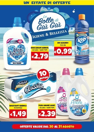 Le Bolle di Giù Giù - Offerte valide dal 20 al 31 agosto