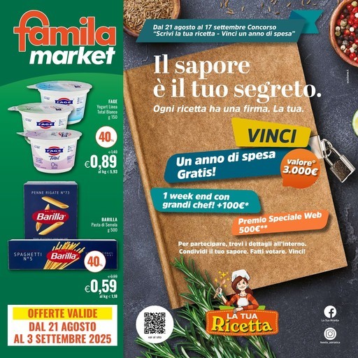 Famila - Il sapore e il tuo segreto.