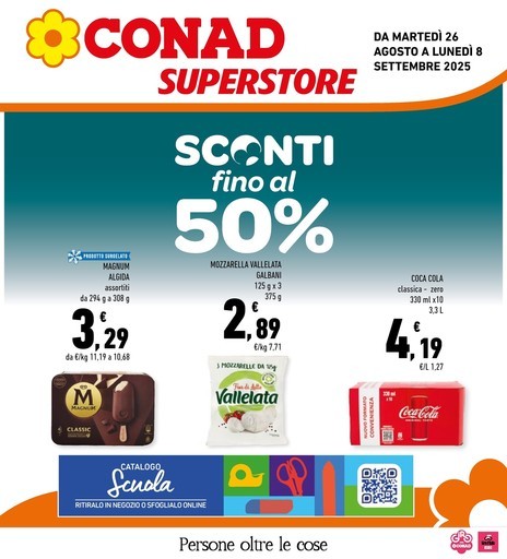 Conad Superstore - Sconti fino al 50%