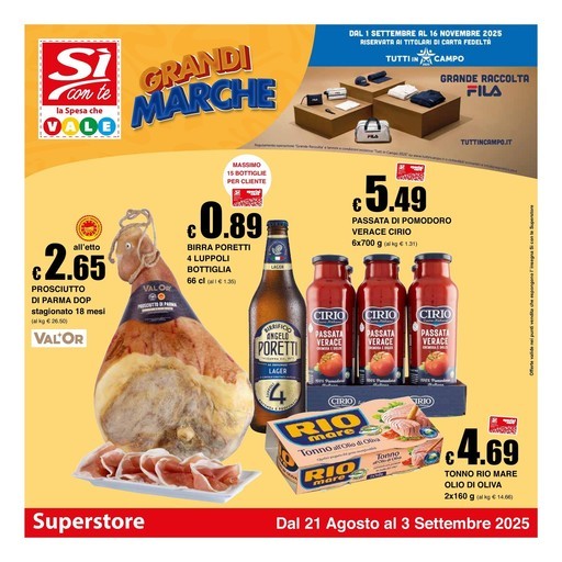 Volantino Si con te superstore