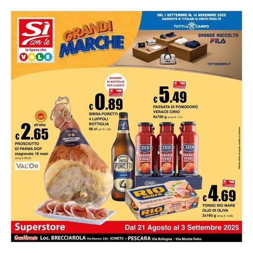 Volantino Si con te superstore