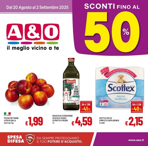 A&O - SCONTI FINO AL 50%