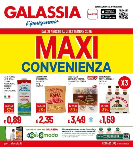 Volantino Galassia