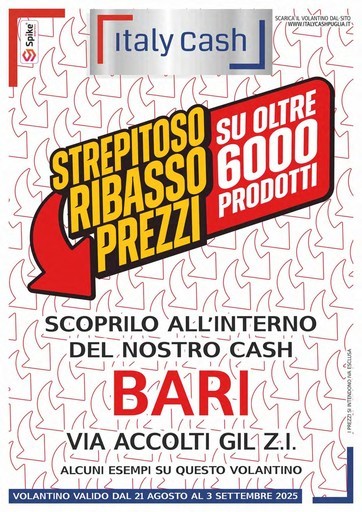 Volantino Italy Cash Puglia