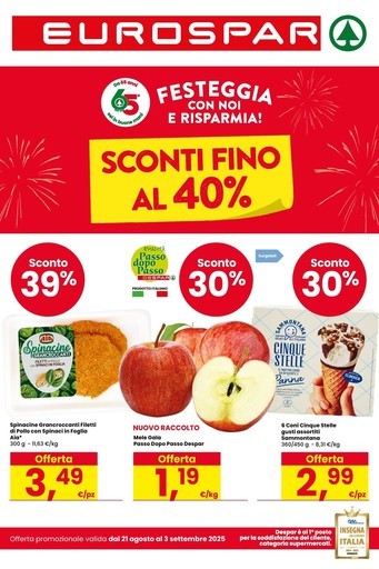Eurospar - Sconti fino al 40%