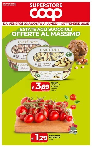 Coop - ESTATE AGLI SGOCCIOLI OFFERTE AL MASSIMO