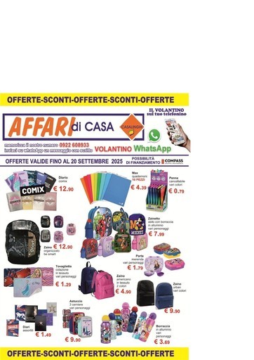 Volantino Affari di casa