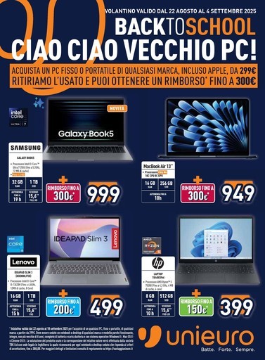 Volantino Unieuro
