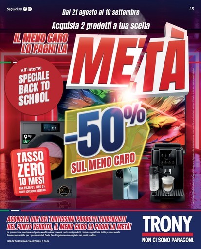 Volantino Trony