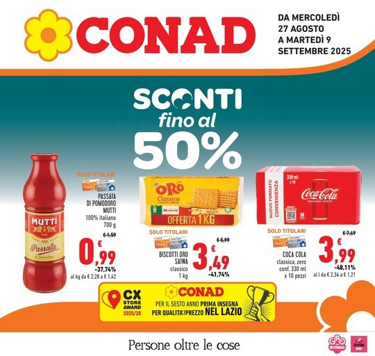 Conad - SCONTI FINO AL 50%