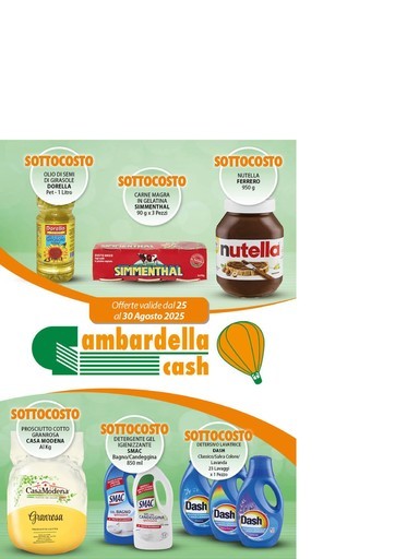 Gambardella Cash - Offerte valide dal 25 al 30 agosto