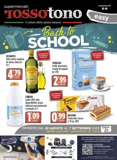 Supermercati Rossotono Easy - Back to school