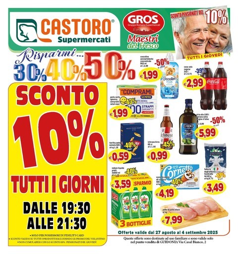 Volantino Il Castoro Supermercati