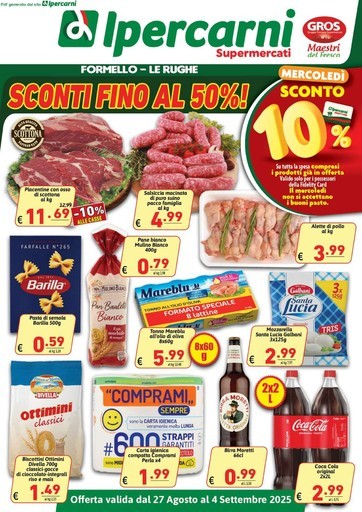 Ipercarni - Sconti fino al 50%!