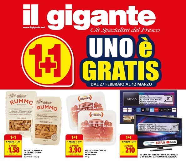 Il gigante - 1+1 Uno è Gratis