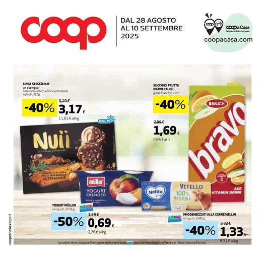 Coop - DAL 28 AGOSTO AL 10 SETTEMBRE 2025