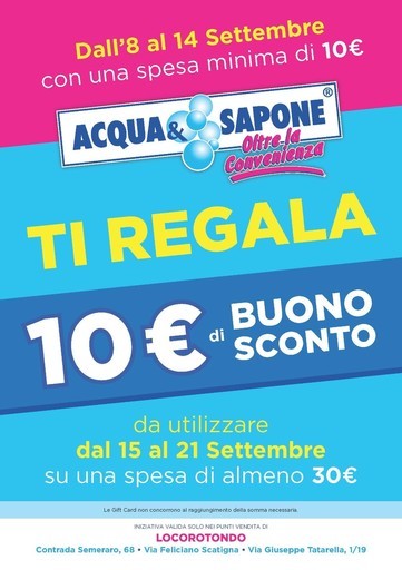 Volantino Acqua e Sapone