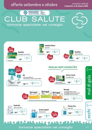 Volantino Club Salute