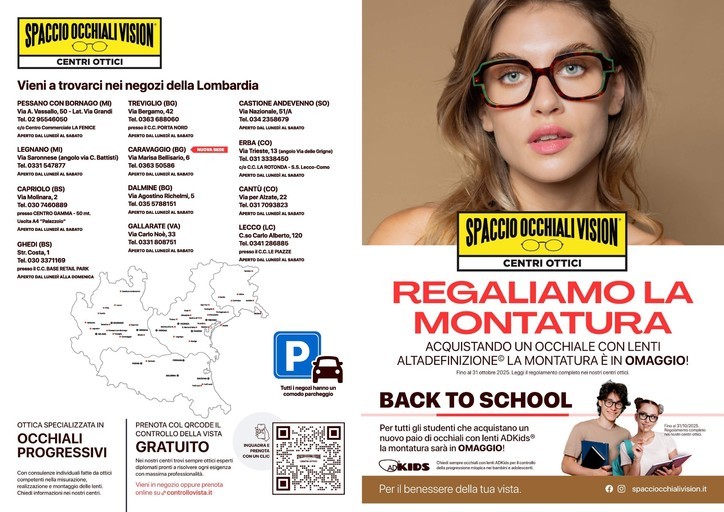 Volantino Spaccio Occhiali Vision