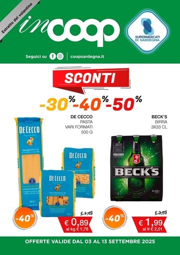 Coop - Sconti fino al 30% 40% 50%