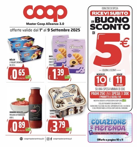 Coop - Offerte valide dal 1 al 9 Settembre 2025