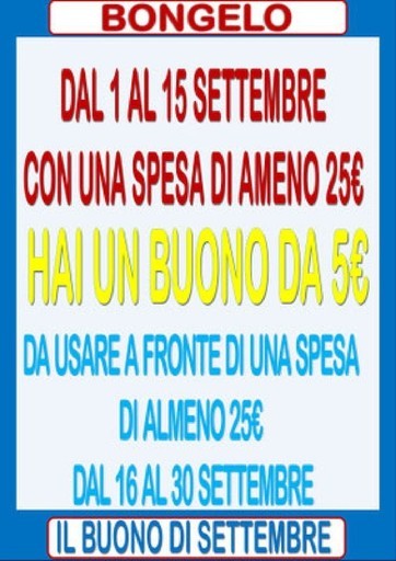 Volantino Bongelo 