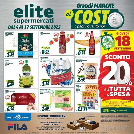 Elite Supermercati - Grandi marche al costo