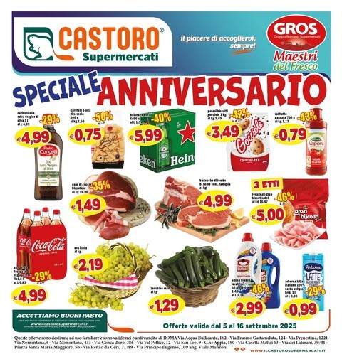 Volantino Il Castoro Supermercati
