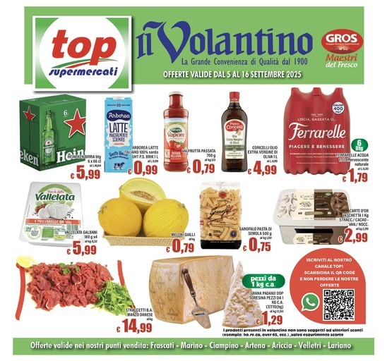 Top Supermercati - OFFERTE VALIDE DAL 5 AL 16 SETTEMBRE 2025
