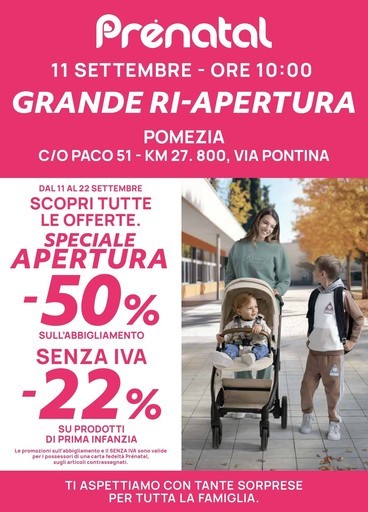Prenatal - Grande RI-APERTURA