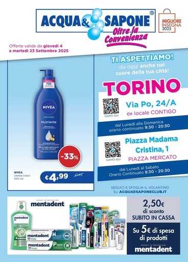 Volantino Acqua e Sapone