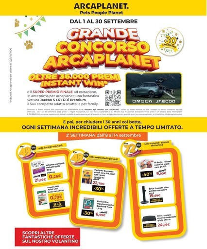 Volantino Arcaplanet