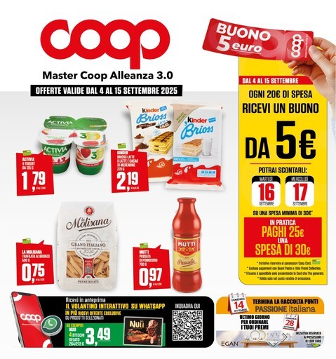 Coop - Offerte valide dal 4 al 15 settembre 2025