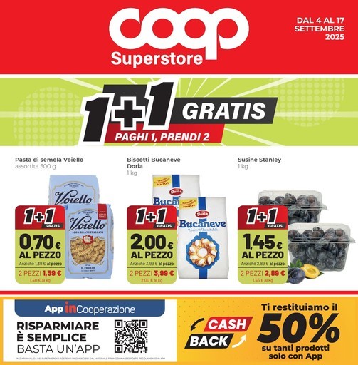 Coop - 1+1 gratis