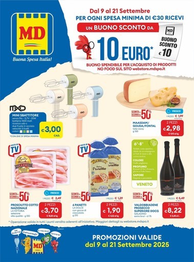 MD - Dal 9 al 21 Settembre