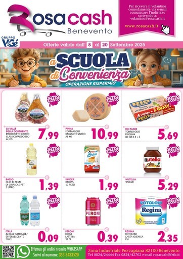 Volantino Rosa Cash