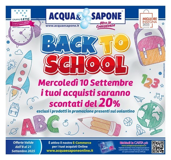 Volantino Acqua e Sapone