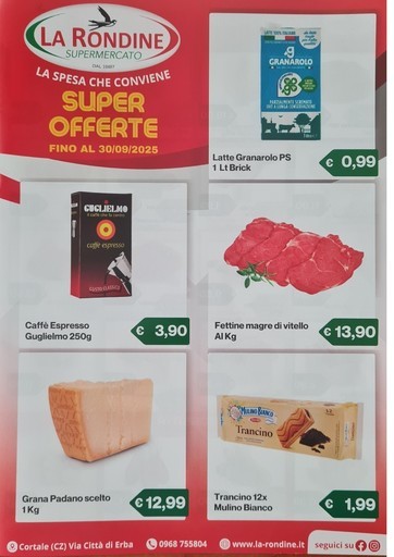 Volantino Supermercato La Rondine