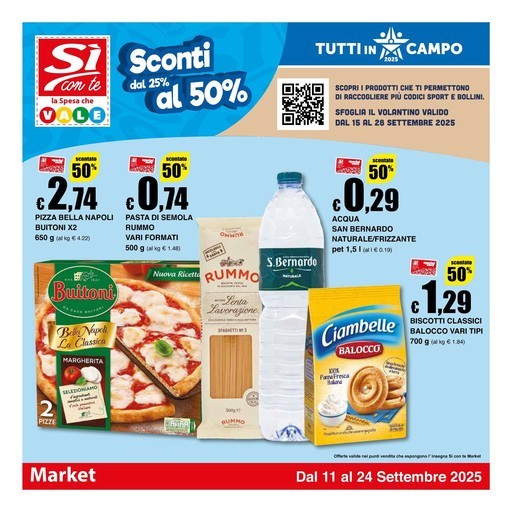 Volantino Si con te market