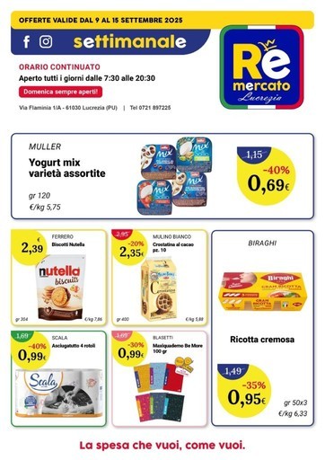 Volantino Re Mercato Lucrezia
