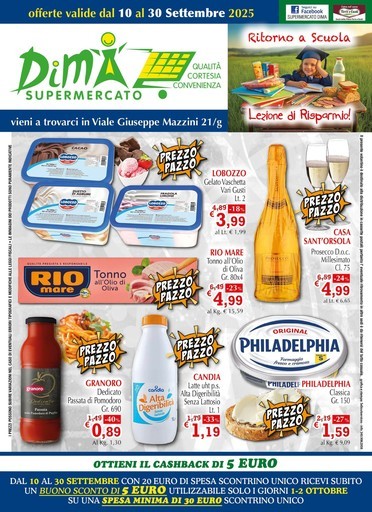 Volantino Supermercato Dima