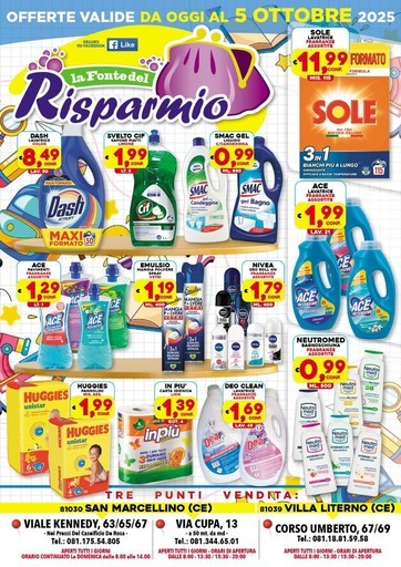 Volantino La Fonte del Risparmio