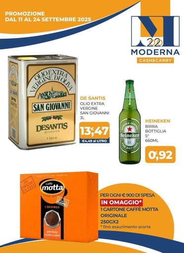 Volantino Moderna Cash