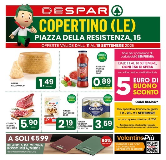 Despar - 5 euro di buono sconto