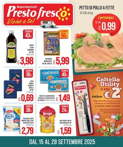 Volantino Presto Fresco
