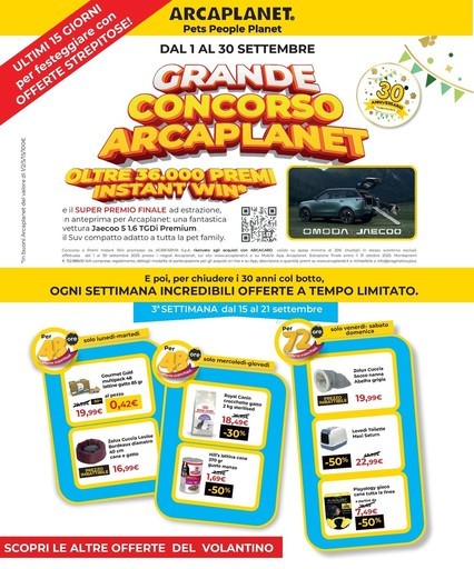 Volantino Arcaplanet
