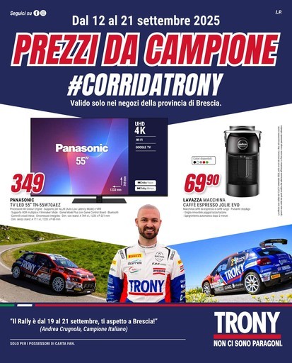 Volantino Trony