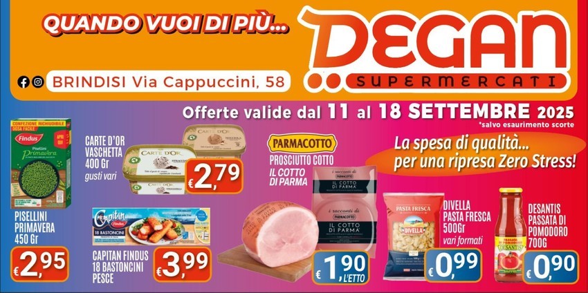 Volantino Degan supermercati