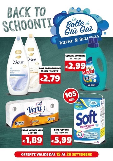 Volantino Le Bolle di Giù Giù