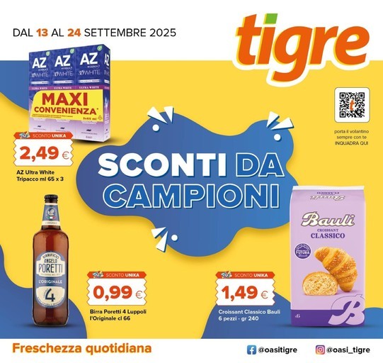 Volantino Tigre